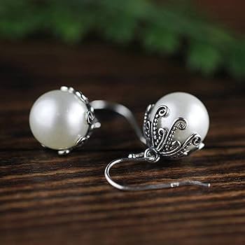 Amazon.co.jp: WEISHA S925 シルバー ピアス インドネシア風